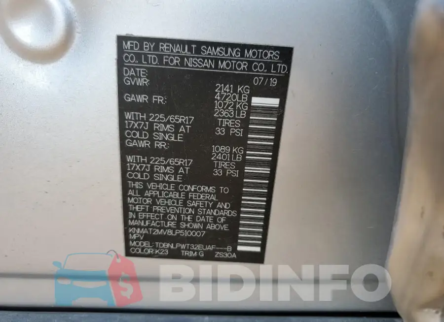 KNMAT2MV8LP510007 Photo# 13