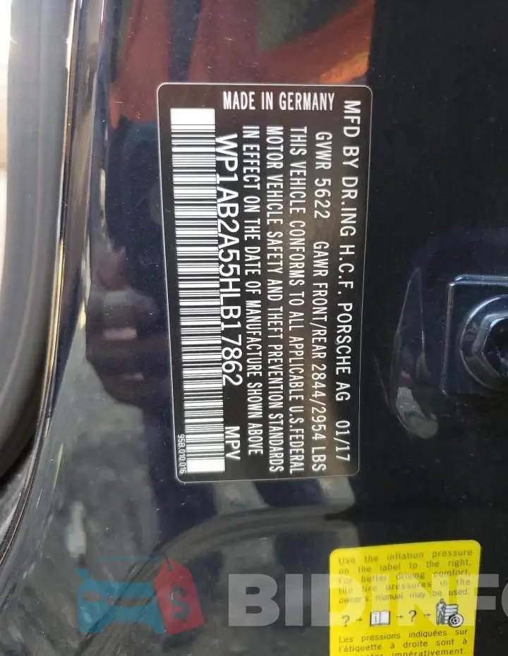 WP1AB2A55HLB17862 Photo# 13