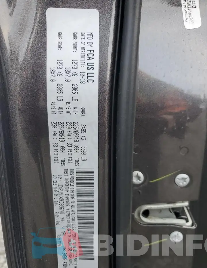 1C4PJMLX2KD306706 Photo# 13