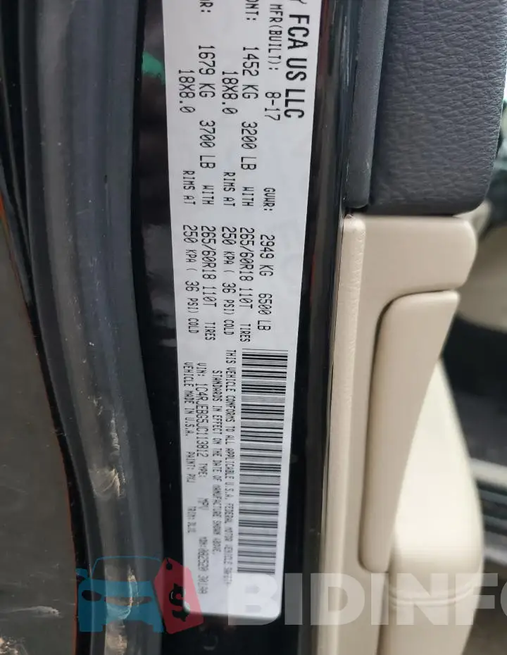 1C4RJEBG5JC113812 Photo# 12