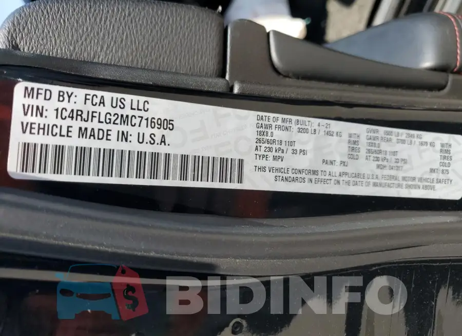 1C4RJFLG2MC716905 Photo# 13