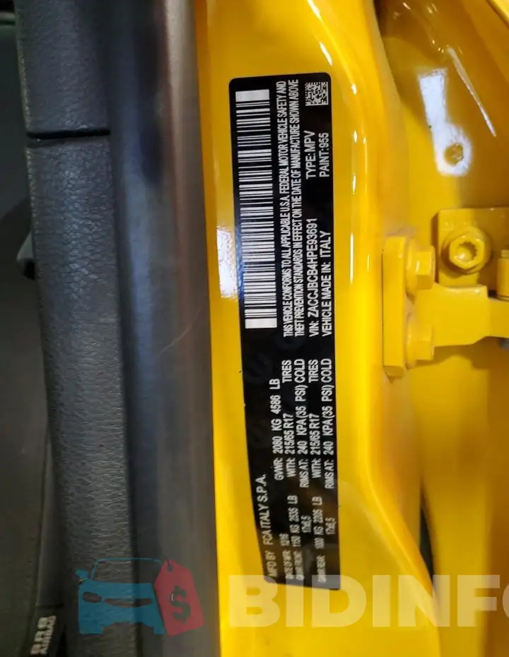 ZACCJBCB4HPE93691 Photo# 12