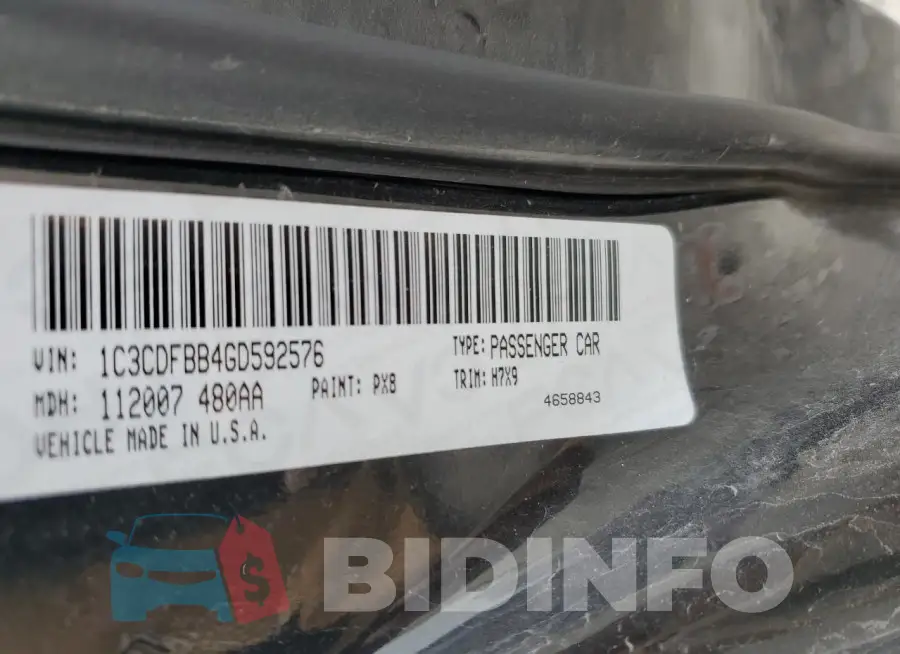1C3CDFBB4GD592576 Photo# 12