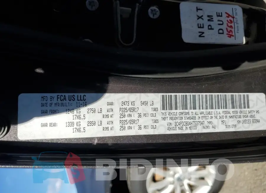 3C4PDCBG4HT537547 Photo# 13