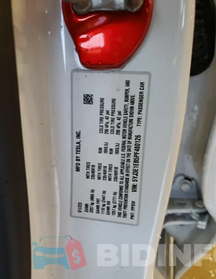 5YJ3E1EB5PF480126 Photo# 12