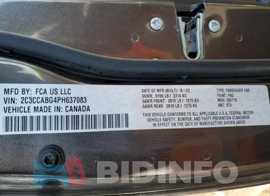 2C3CCABG4PH637083 Photo# 13
