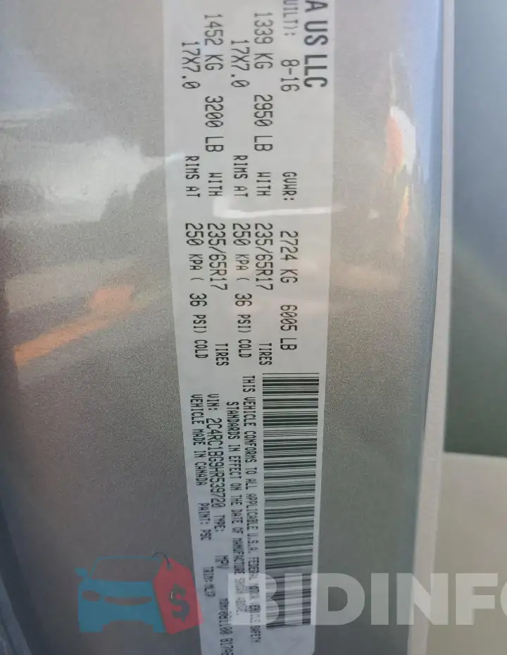 2C4RC1BG9HR539720 Photo# 13