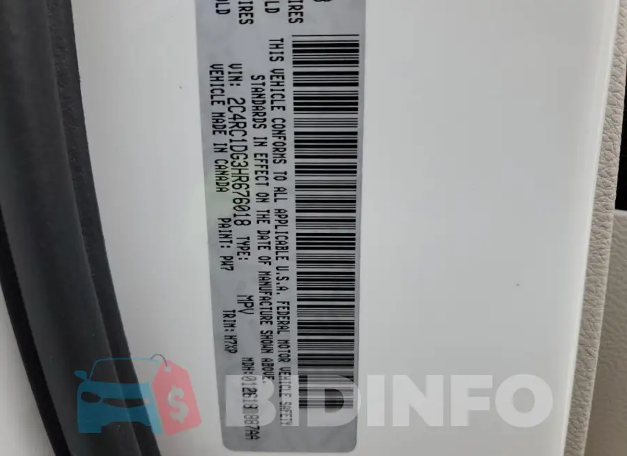 2C4RC1DG3HR676018 Photo# 13