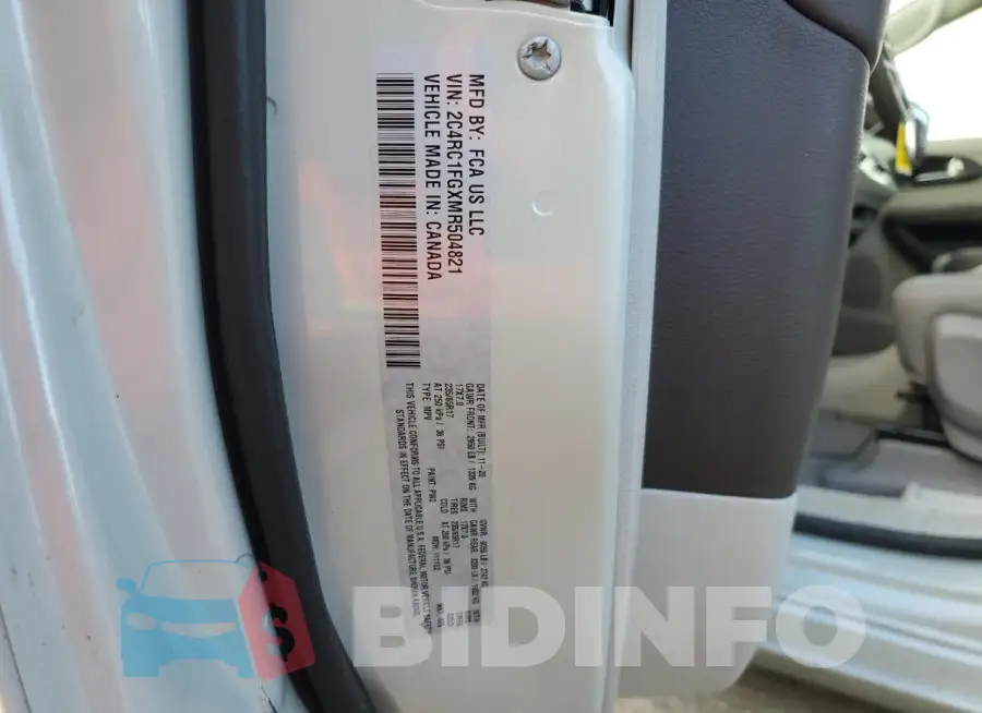 2C4RC1FGXMR504821 Photo# 13