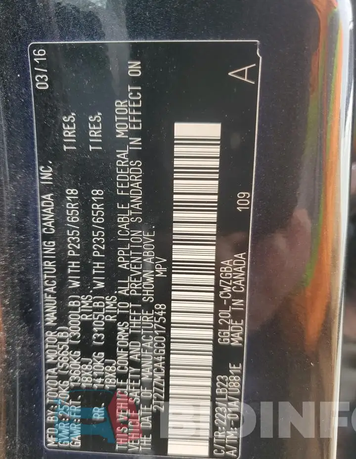 2T2ZZMCA4GC017548 Photo# 12