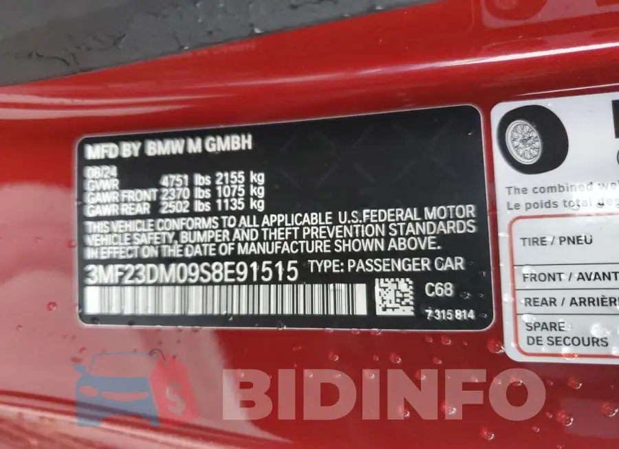 3MF23DM09S8E91515 Photo# 12
