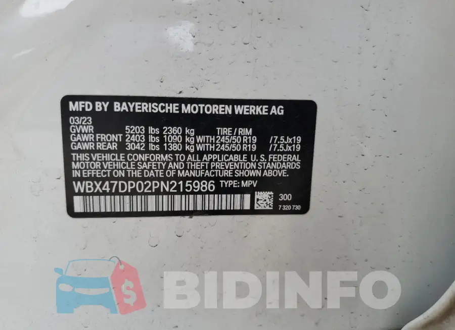 WBX47DP02PN215986 Photo# 13