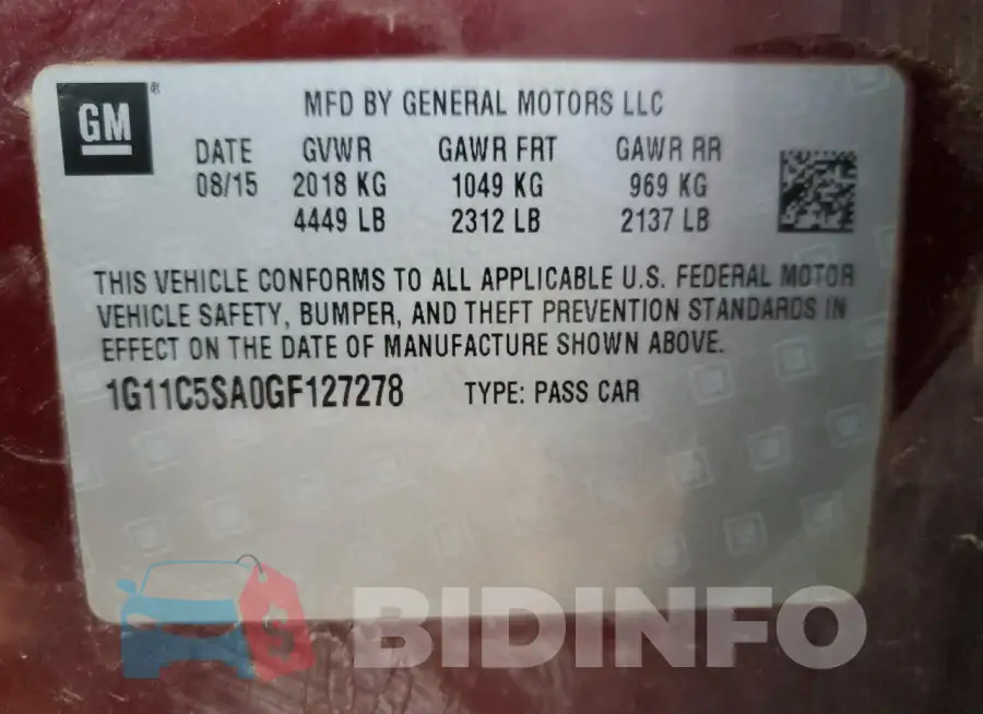 1G11C5SA0GF127278 Photo# 12