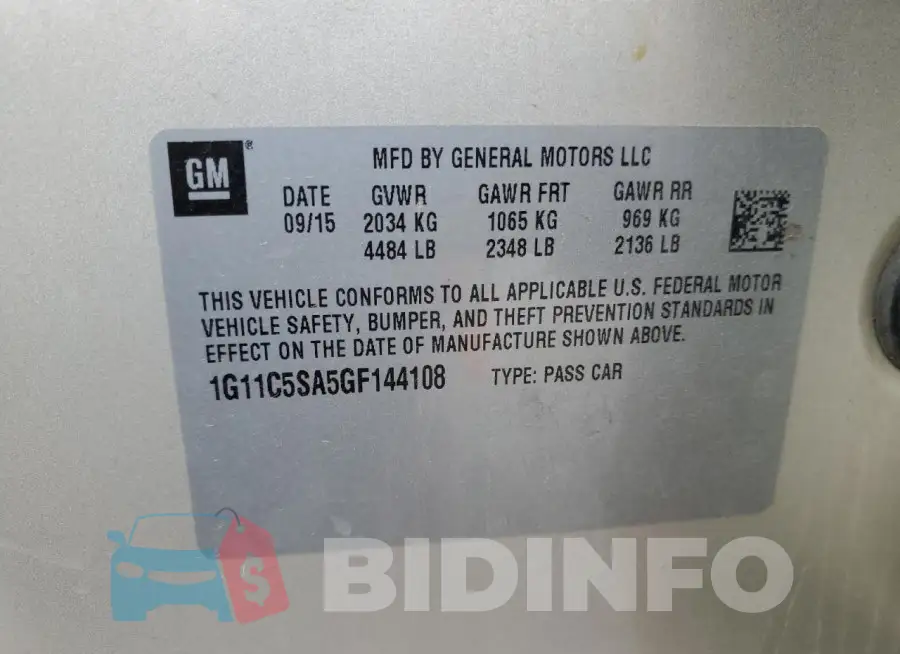 1G11C5SA5GF144108 Photo# 12