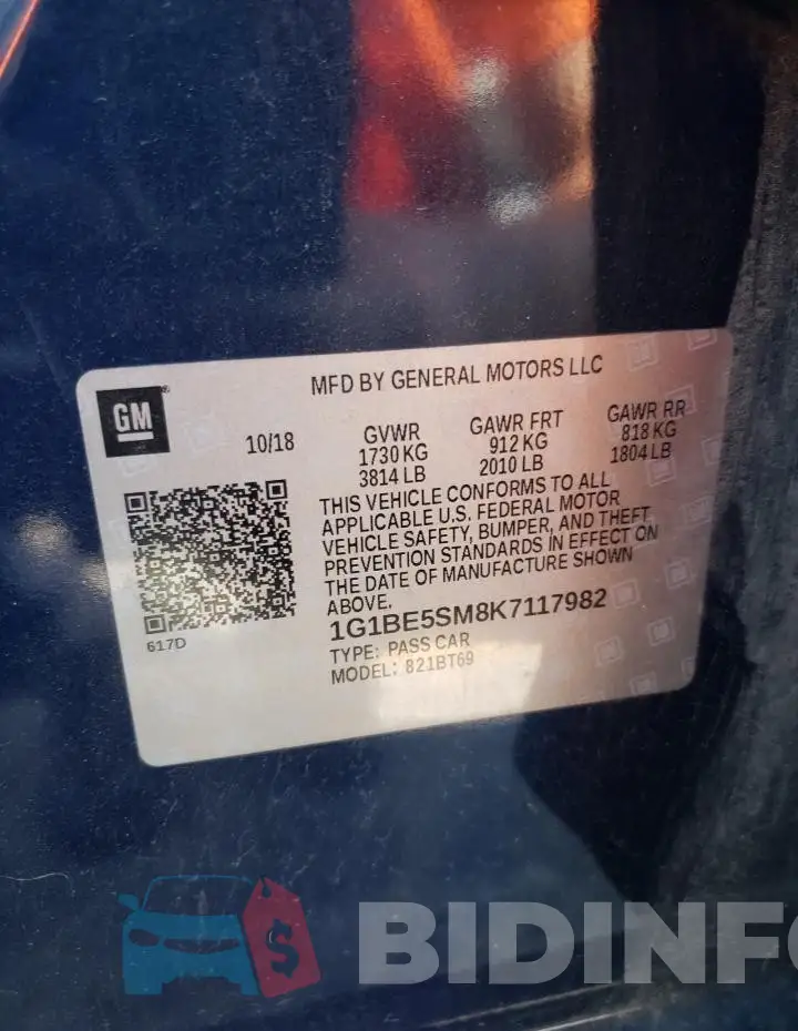 1G1BE5SM8K7117982 Photo# 12