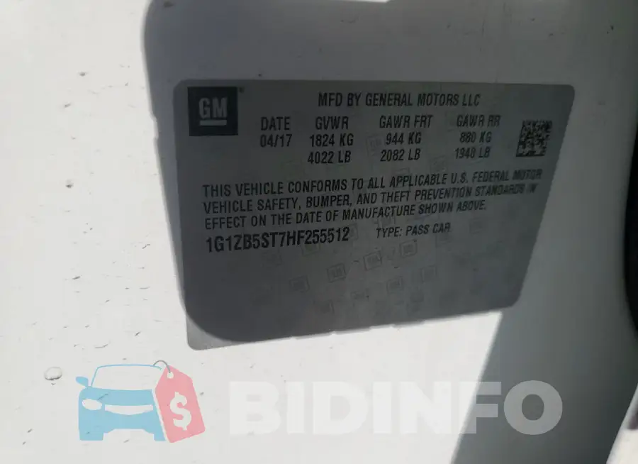 1G1ZB5ST7HF255512 Photo# 12