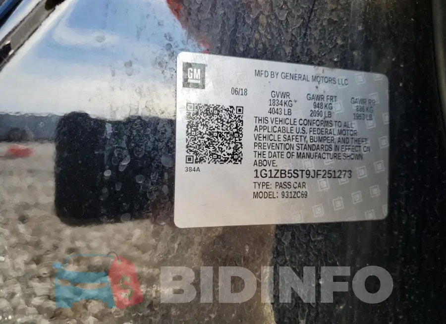 1G1ZB5ST9JF251273 Photo# 12
