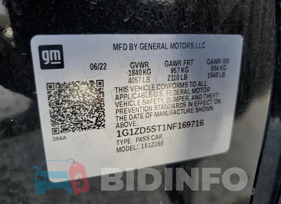 1G1ZD5ST1NF169716 Photo# 12