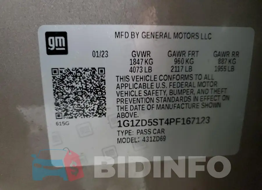 1G1ZD5ST4PF167123 Photo# 12