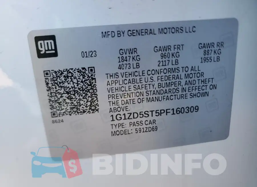 1G1ZD5ST5PF160309 Photo# 12