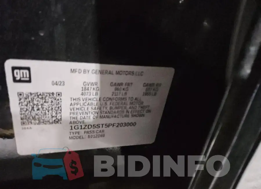 1G1ZD5ST5PF203000 Photo# 13