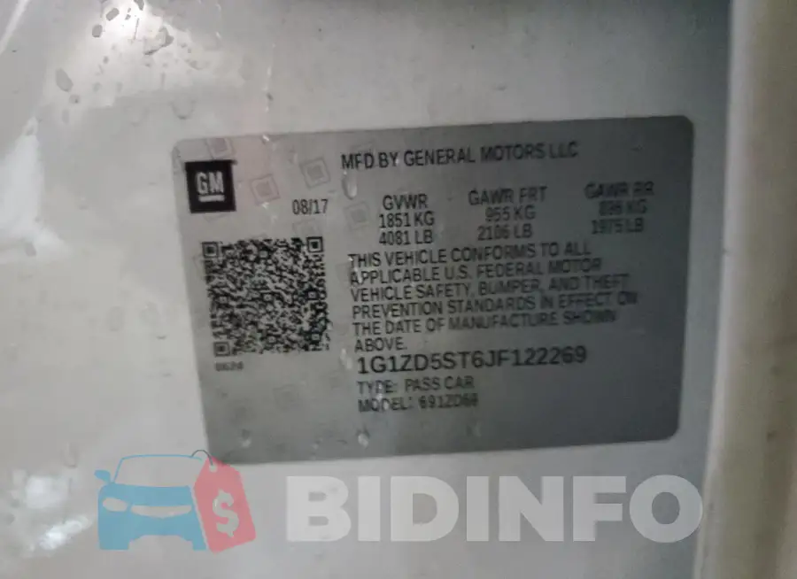 1G1ZD5ST6JF122269 Photo# 13