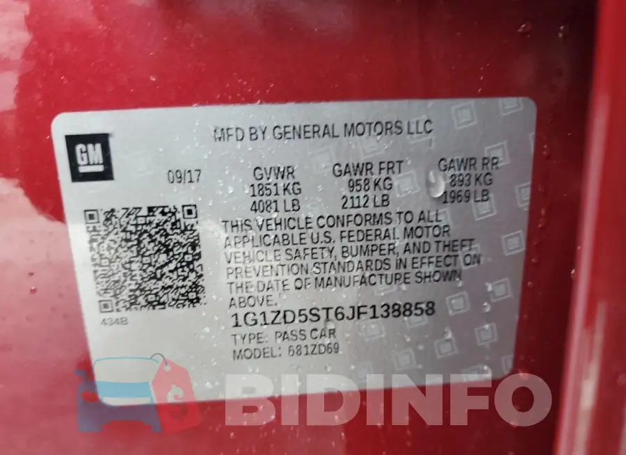 1G1ZD5ST6JF138858 Photo# 12