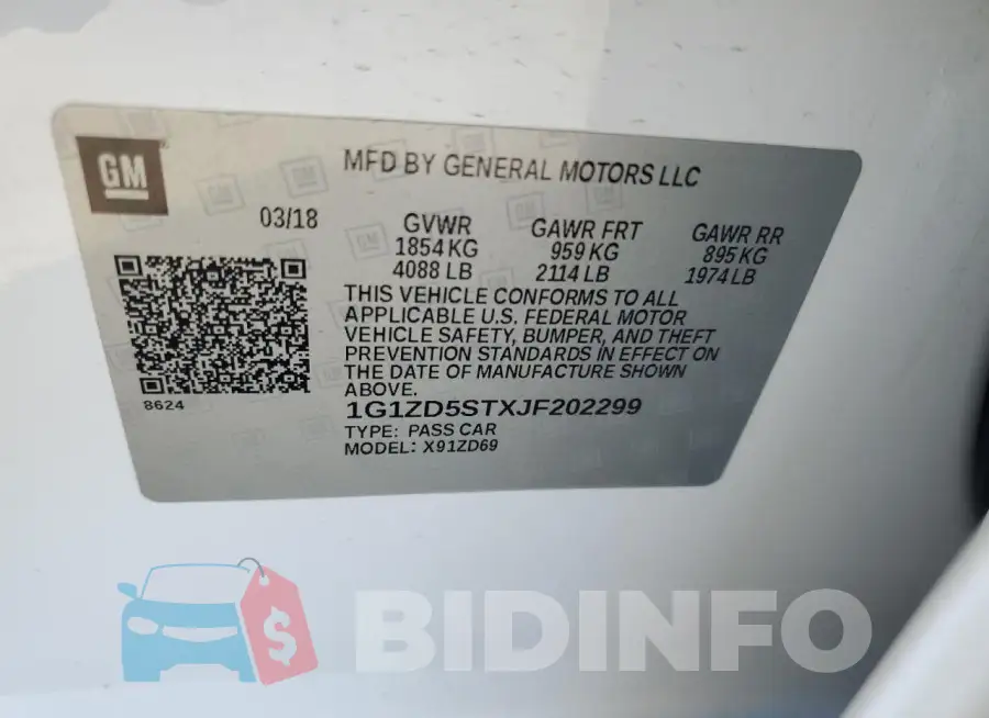 1G1ZD5STXJF202299 Photo# 12