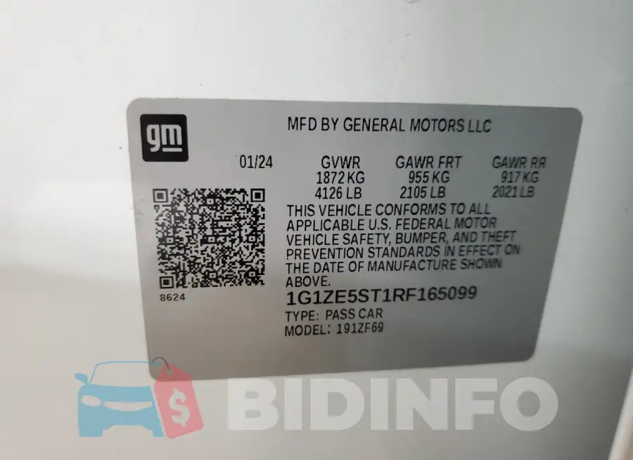 1G1ZE5ST1RF165099 Photo# 12