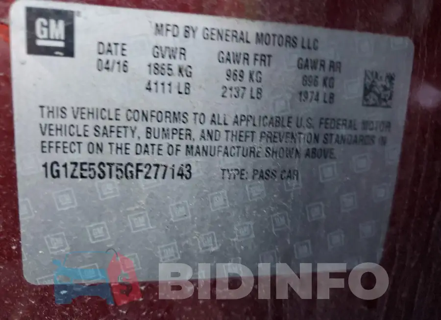 1G1ZE5ST5GF277143 Photo# 12