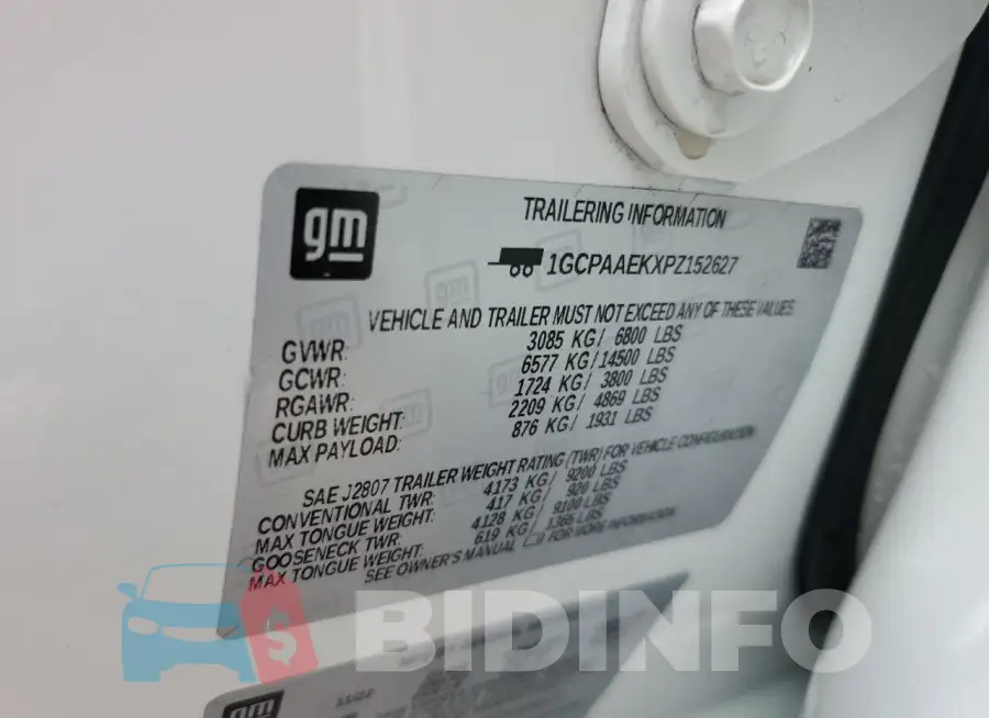 1GCPAAEKXPZ152627 Photo# 13