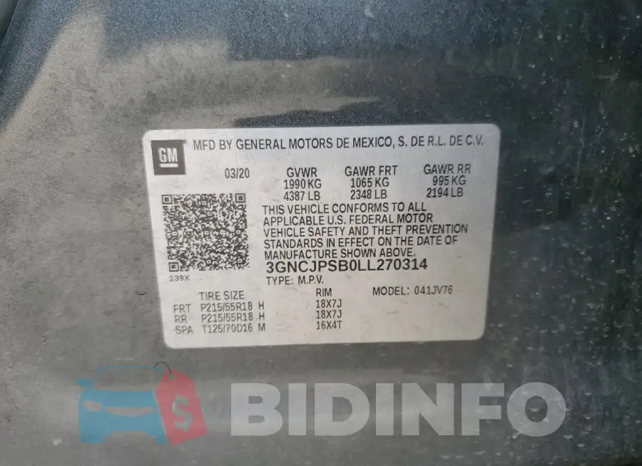 3GNCJPSB0LL270314 Photo# 13