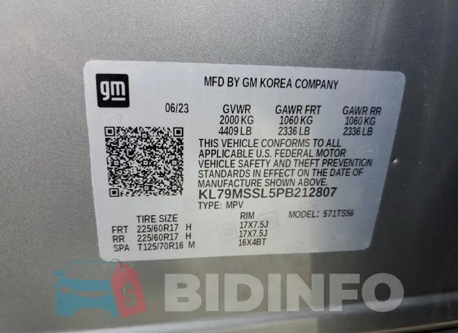 KL79MSSL5PB212807 Photo# 14