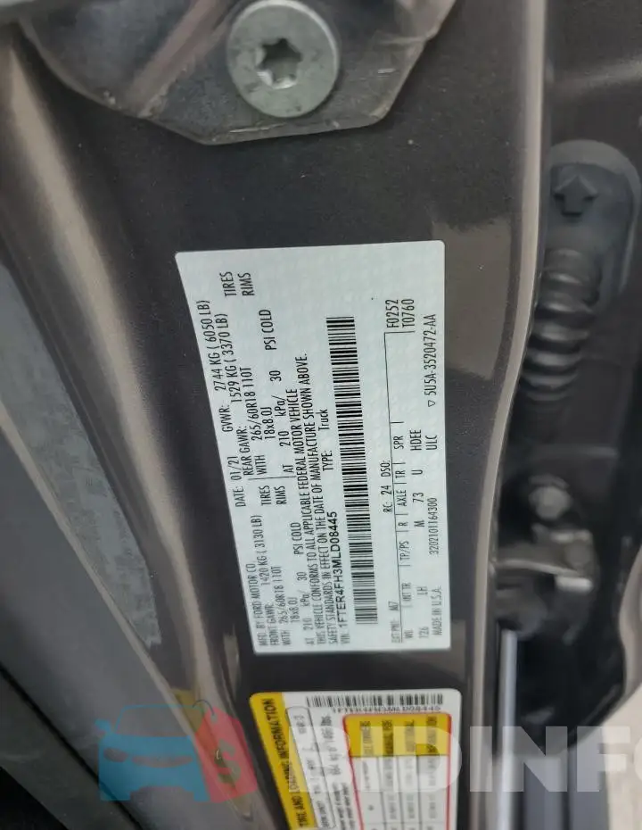 1FTER4FH3MLD08445 Photo# 13