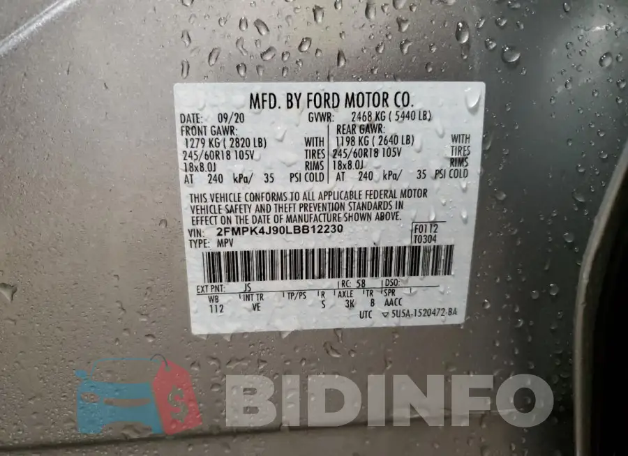 2FMPK4J90LBB12230 Photo# 13