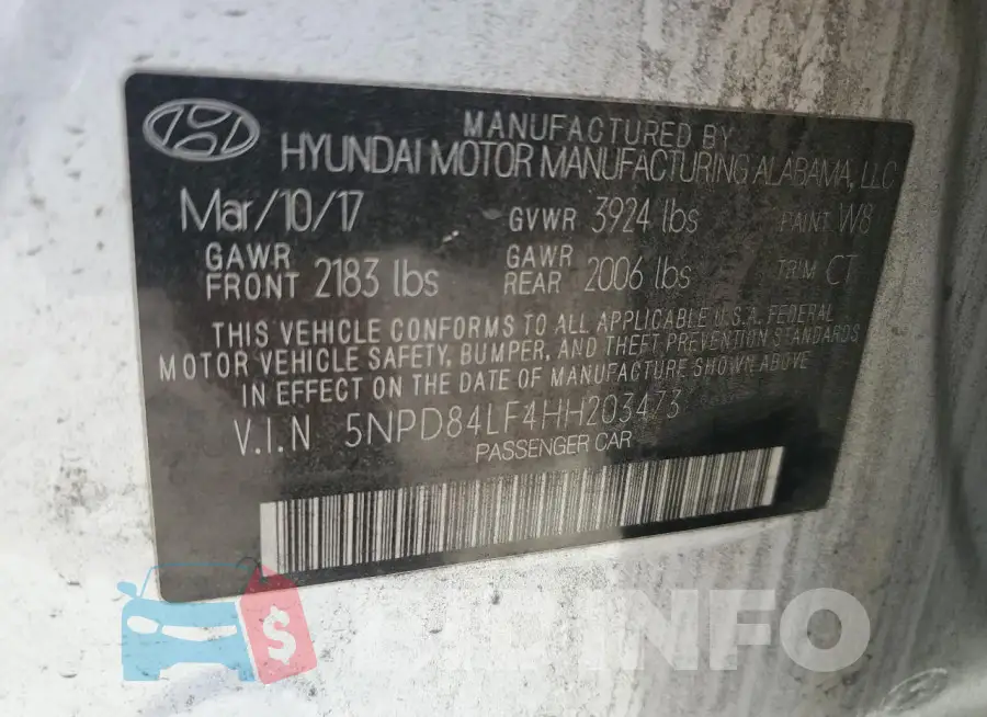 5NPD84LF4HH203473 Photo# 12