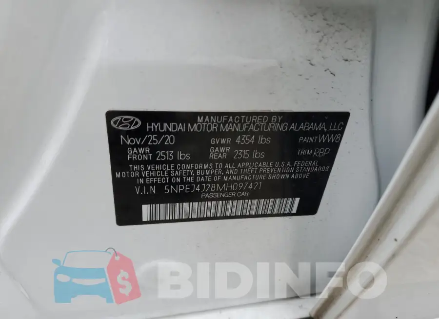 5NPEJ4J28MH097421 Photo# 12