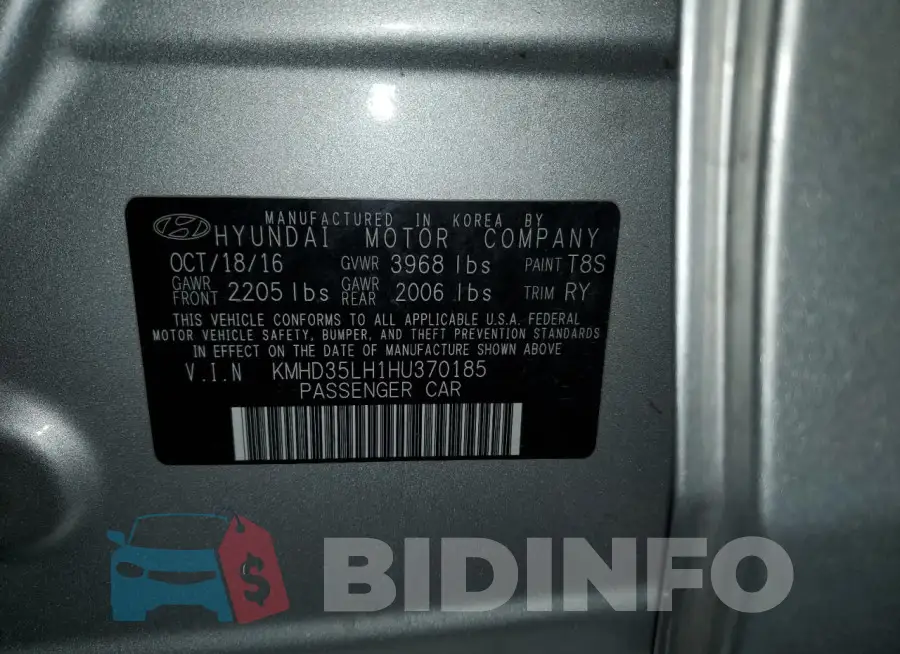 KMHD35LH1HU370185 Photo# 13