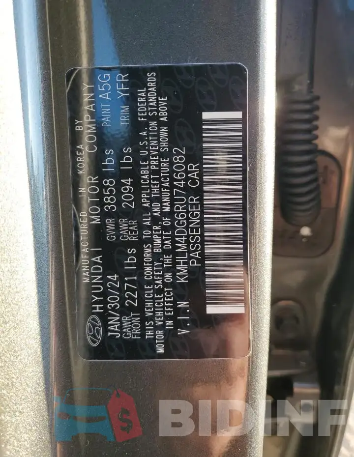 KMHLM4DG6RU746082 Photo# 12