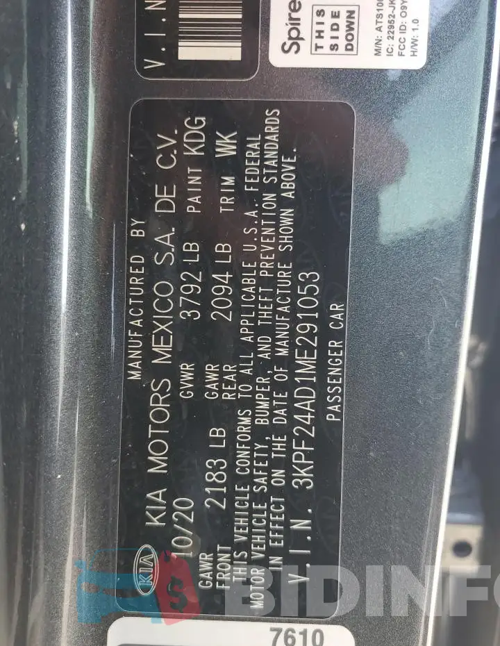 3KPF24AD1ME291053 Photo# 12
