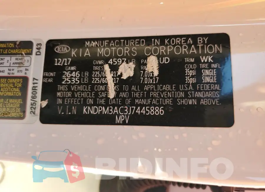 KNDPM3AC3J7445886 Photo# 13