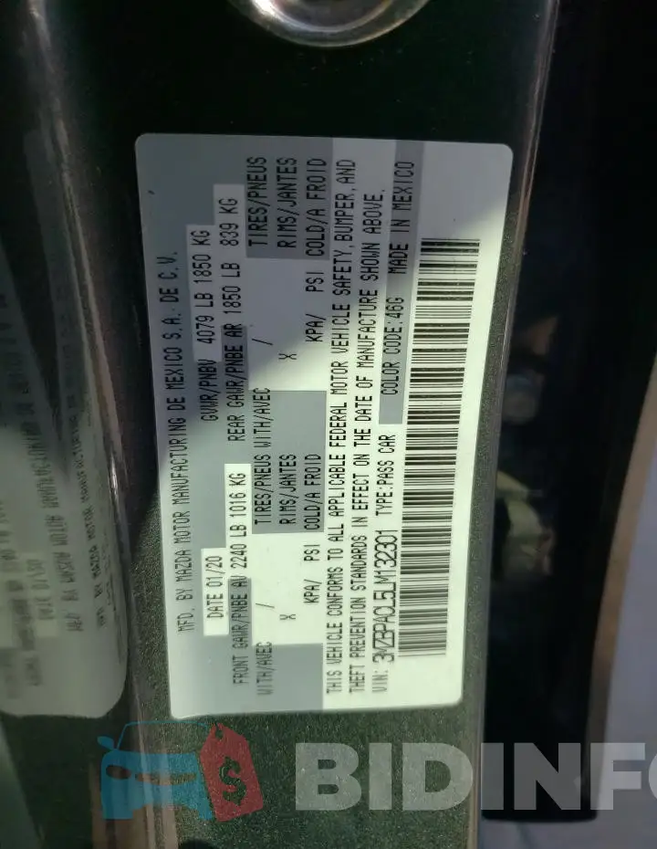3MZBPACL5LM132301 Photo# 12