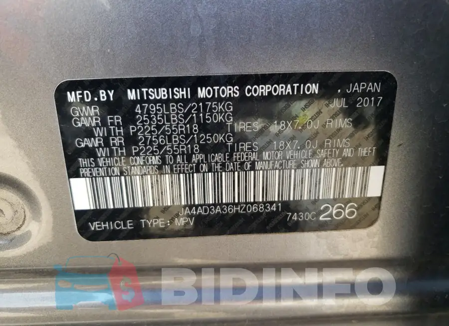 JA4AD3A36HZ068341 Photo# 14