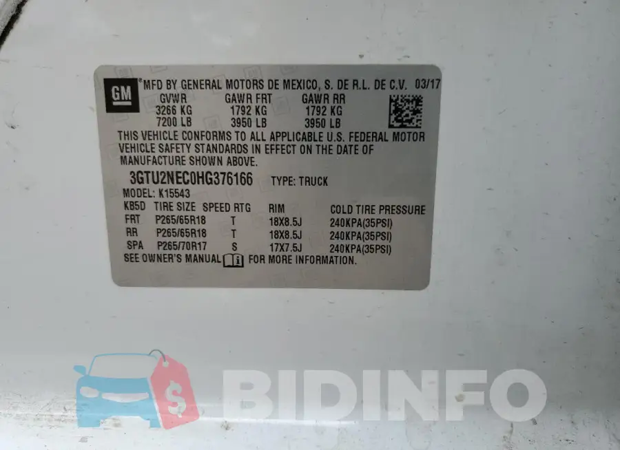 3GTU2NEC0HG376166 Photo# 12