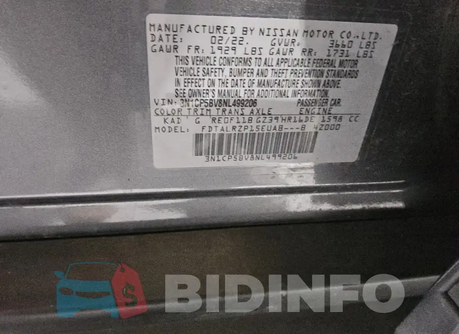 3N1CP5BV8NL499206 Photo# 14