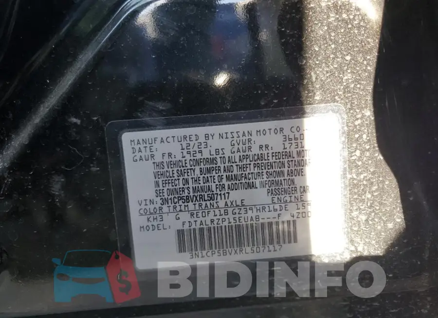 3N1CP5BVXRL507117 Photo# 13