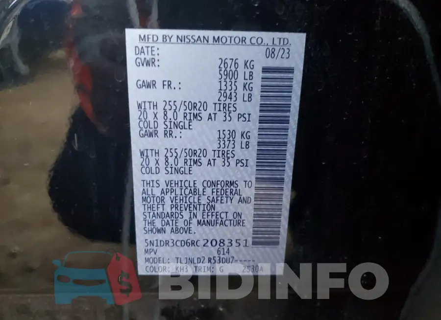 5N1DR3CD6RC208351 Photo# 14