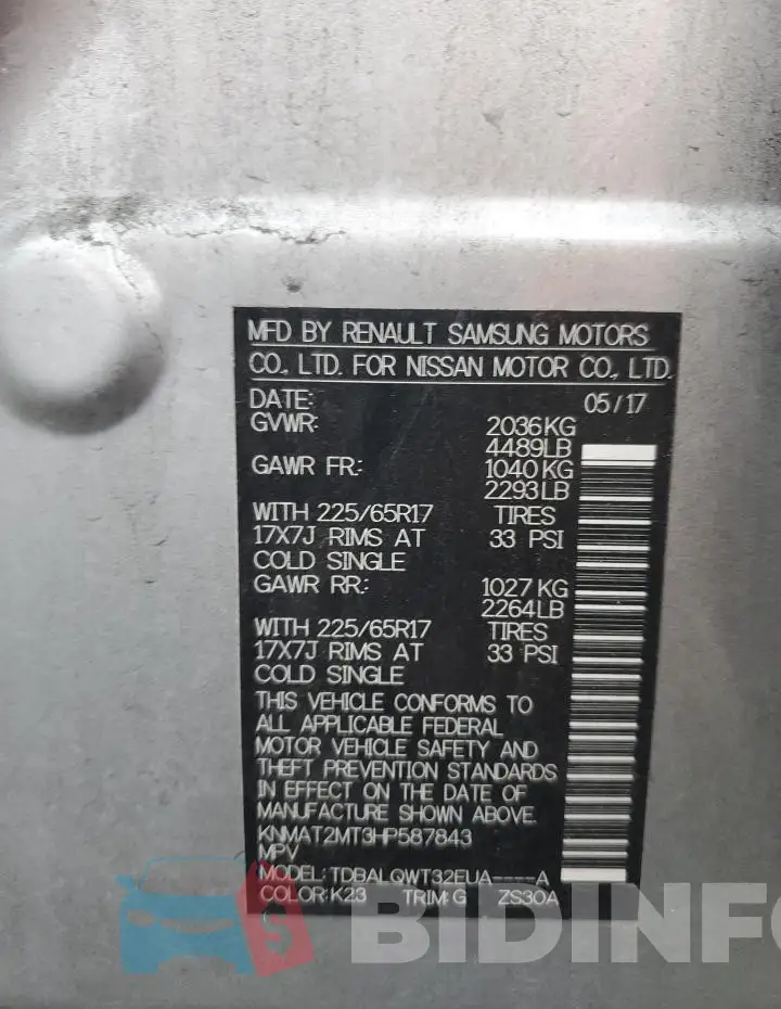 KNMAT2MT3HP587843 Photo# 13
