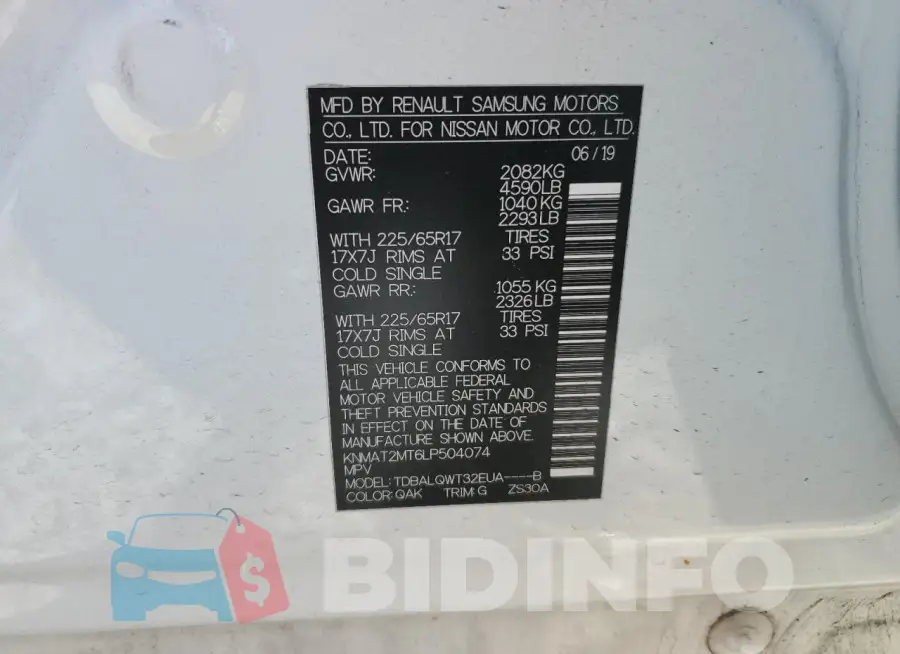 KNMAT2MT6LP504074 Photo# 12