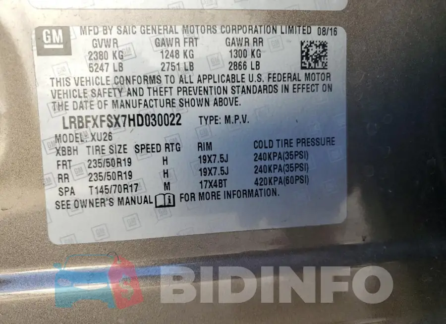 LRBFXFSX7HD030022 Photo# 13